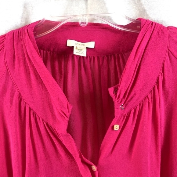 Like new J.CREW  pink silk blouse - Picture 2 of 2